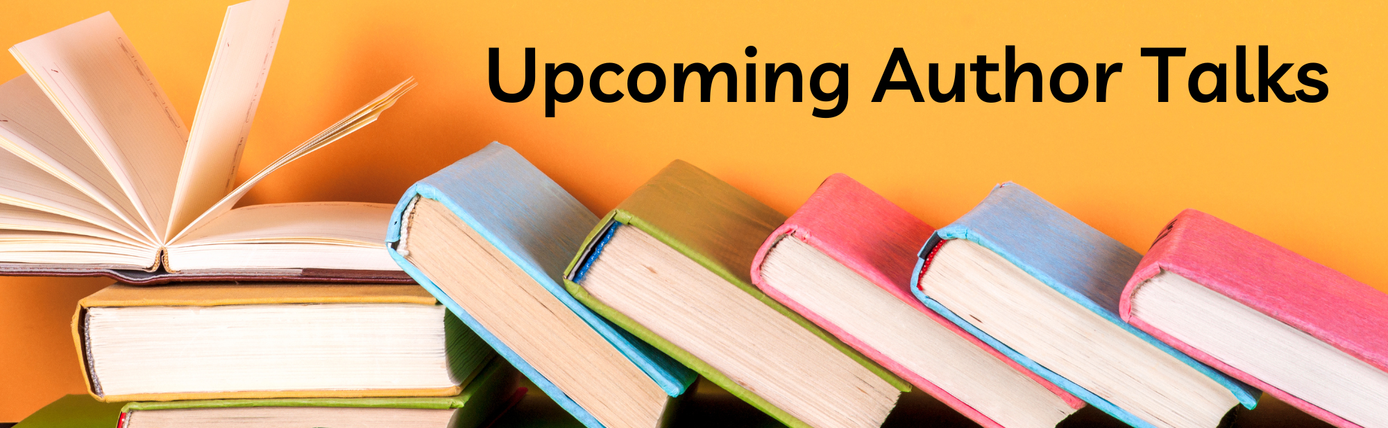 Upcoming author Talks