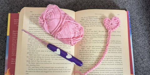 Crochet Heart Bookmarks Love, Tegan